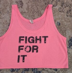 Hot pink Crop tank